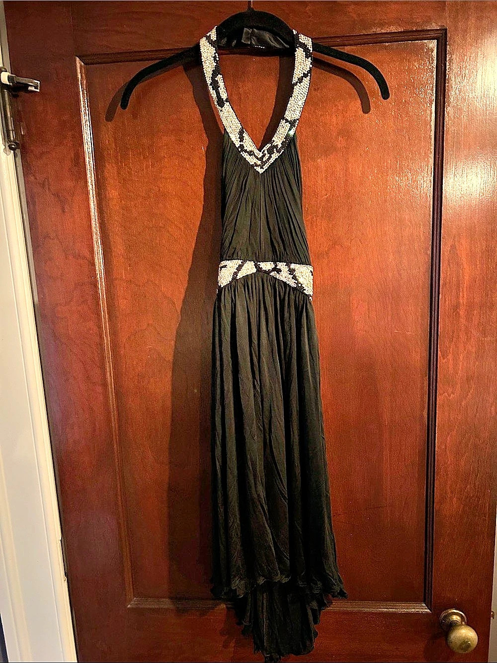 Roberto Cavalli Embellished Black Dress Size 44